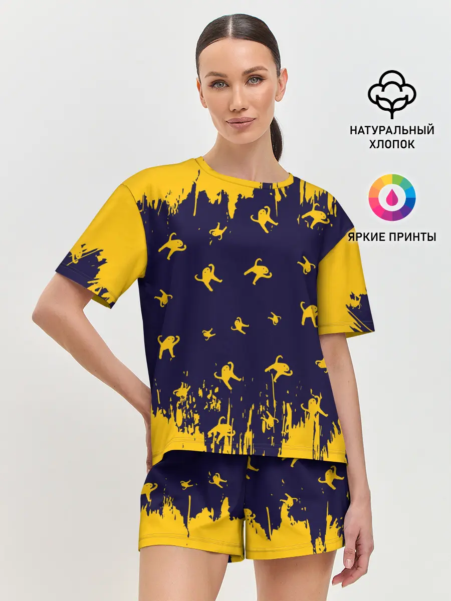 Женская пижама с шортами / ЪУЪ СЪУКА