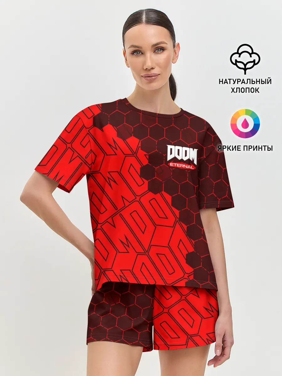 Женская пижама с шортами / DOOM ETERNAL / ДУМ ЭТЕРНАЛ