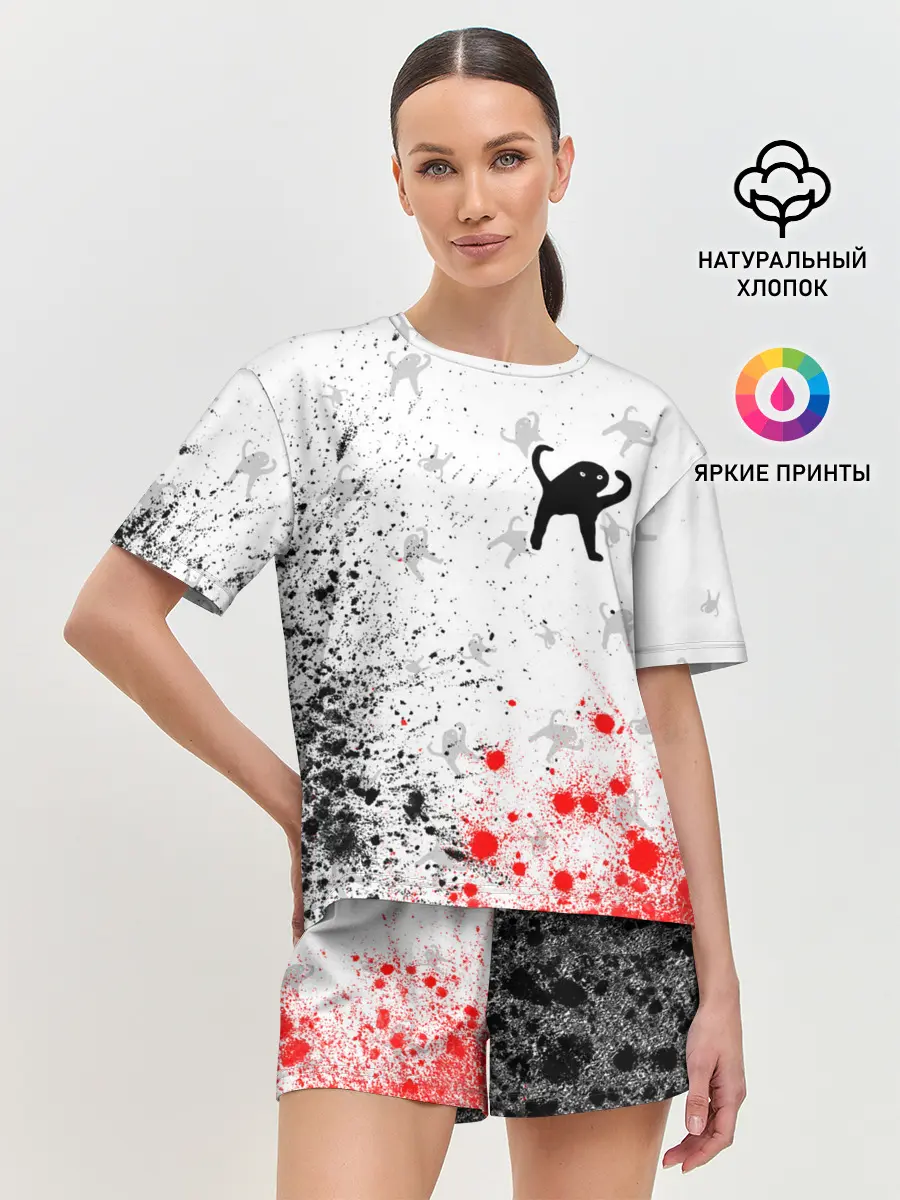 Женская пижама с шортами / ЪУЪ СЪУКА