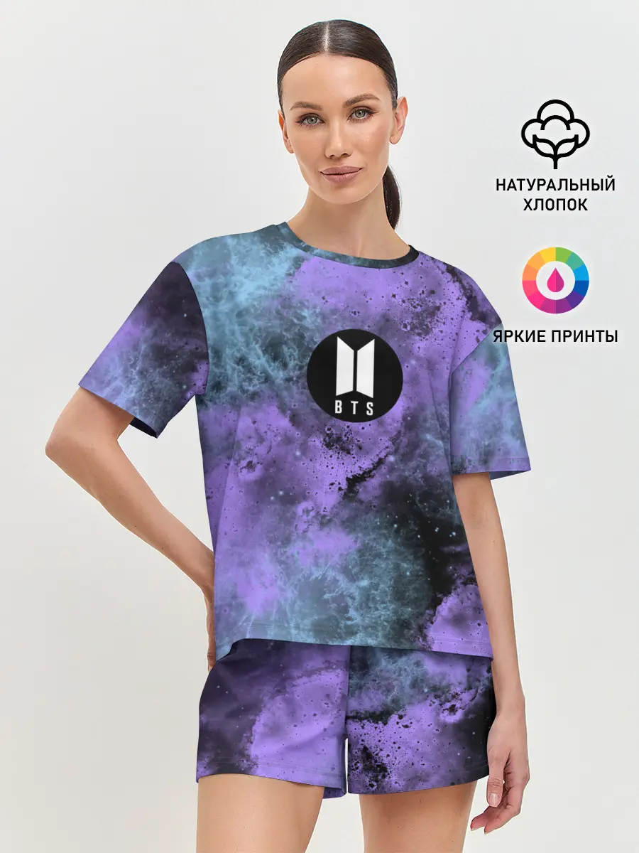 Женская пижама с шортами / BTS