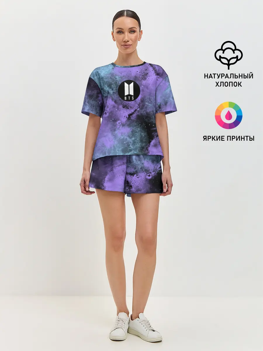 Женская пижама с шортами / BTS