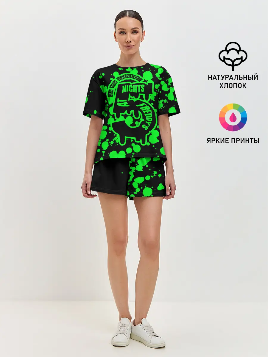 Женская пижама с шортами / Five Nights at Freddy