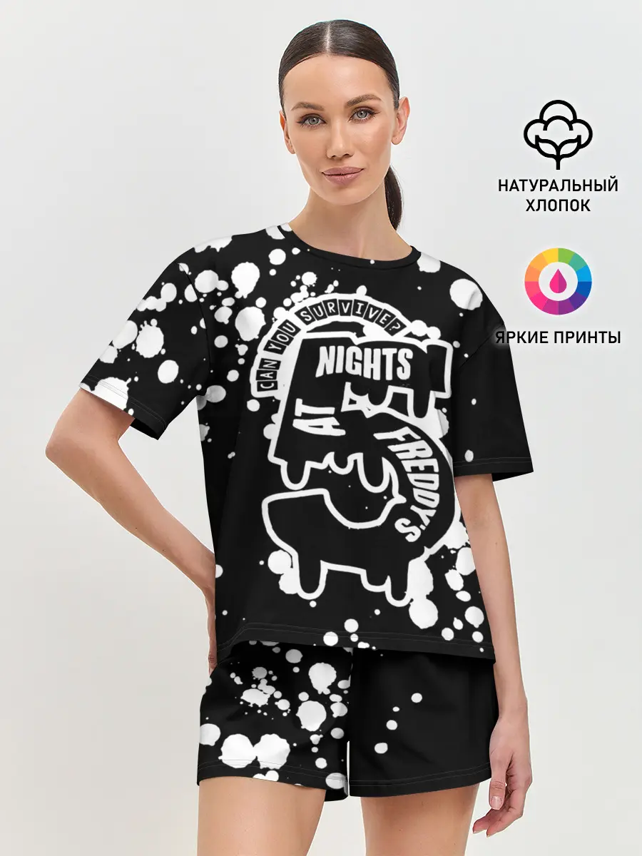 Женская пижама с шортами / Five Nights at Freddy