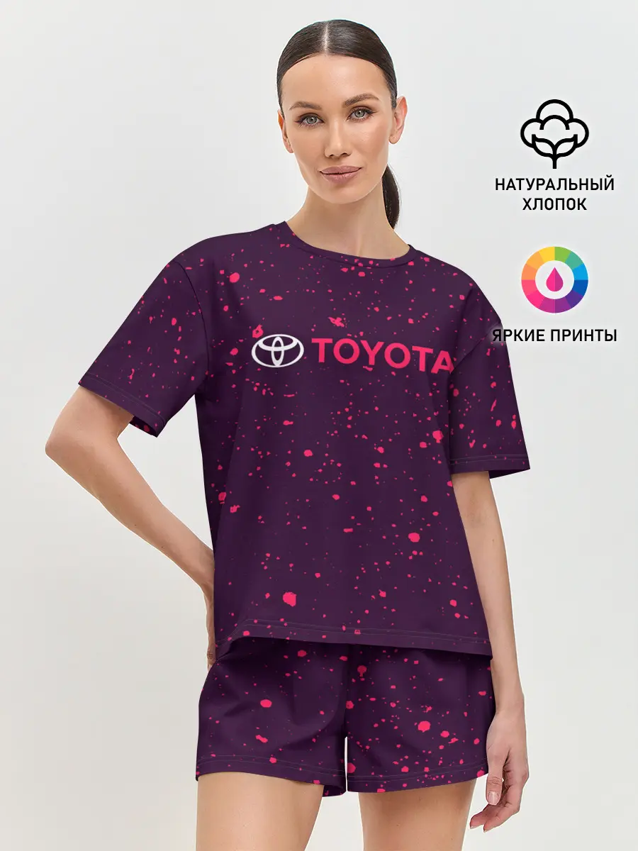 Женская пижама с шортами / TOYOTA / ТОЙОТА