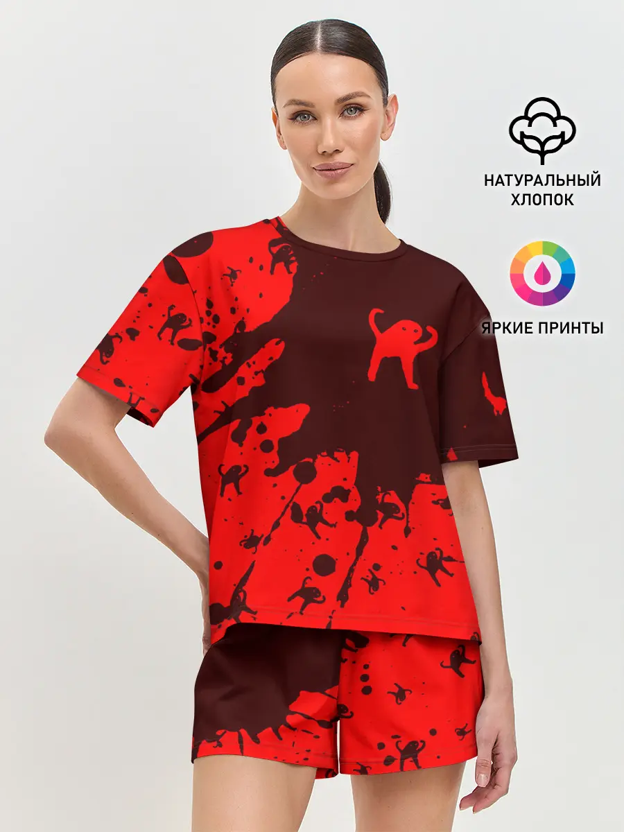 Женская пижама с шортами / ЪУЪ СЪУКА