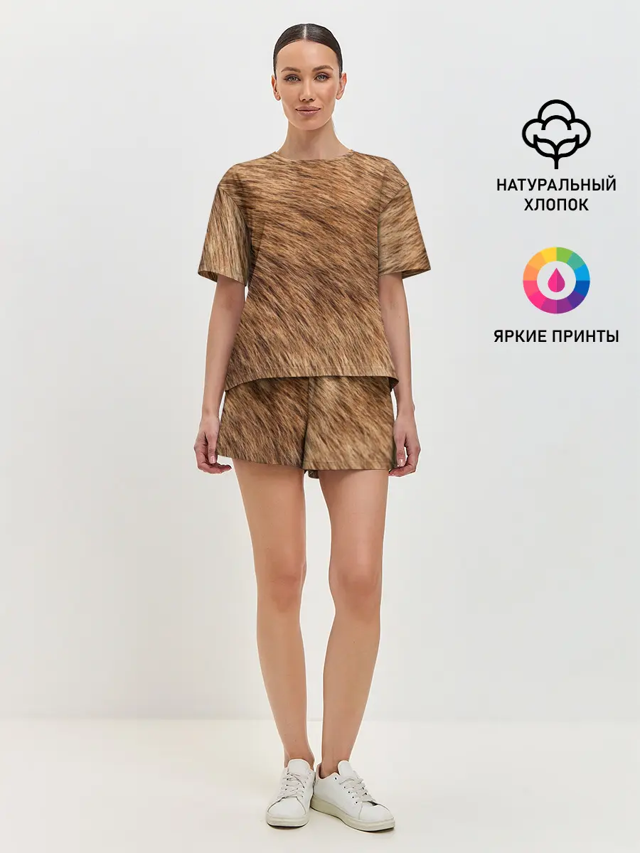 Женская пижама с шортами / собака друг человека