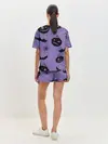 Женская пижама с шортами / Фиолетовый хэллоуин