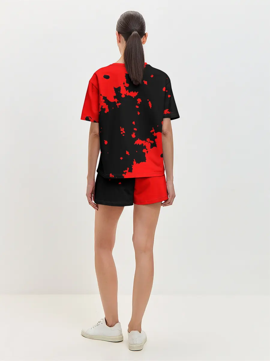 Женская пижама с шортами / Хвост Феи красные зоны