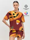 Женская пижама с шортами / Сладкие хэллоуин
