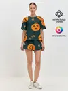 Женская пижама с шортами / Осенние тыквы