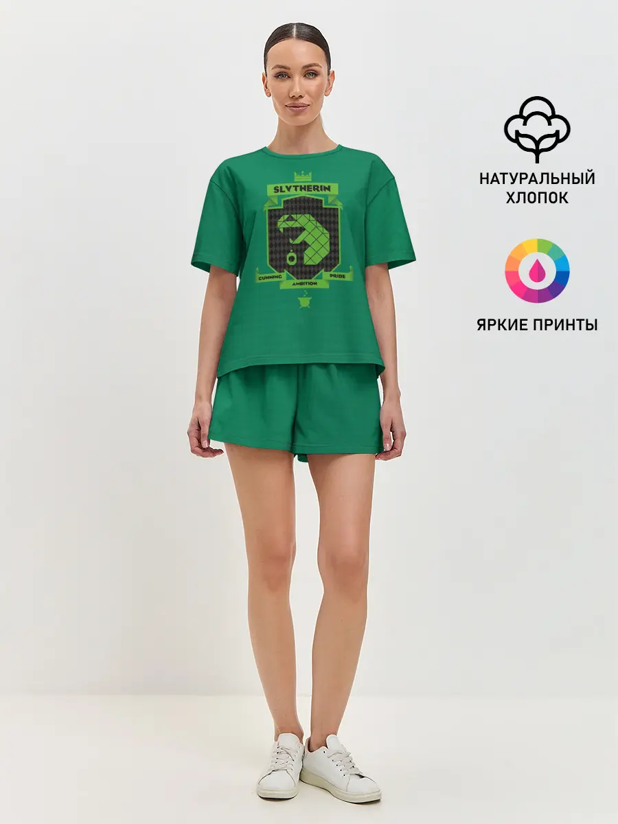 Женская пижама с шортами / Slytherin