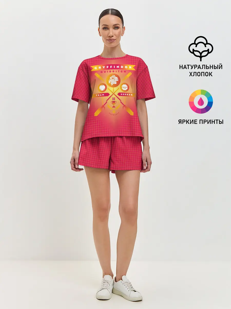 Женская пижама с шортами / Gryffindor Quidditch