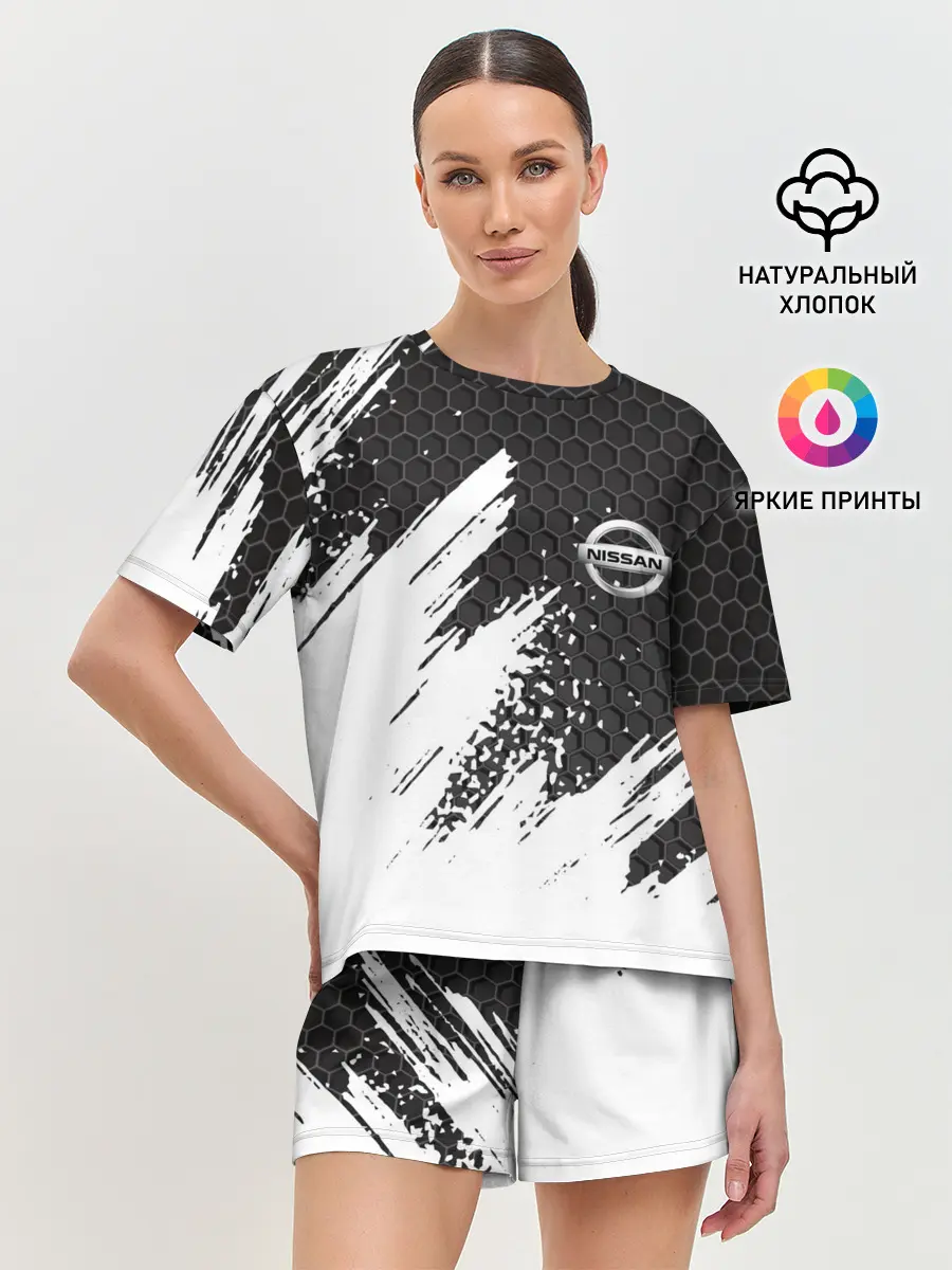 Женская пижама с шортами / NISSAN