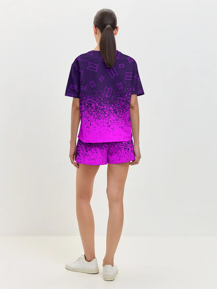 Женская пижама с шортами / BTS / БТС