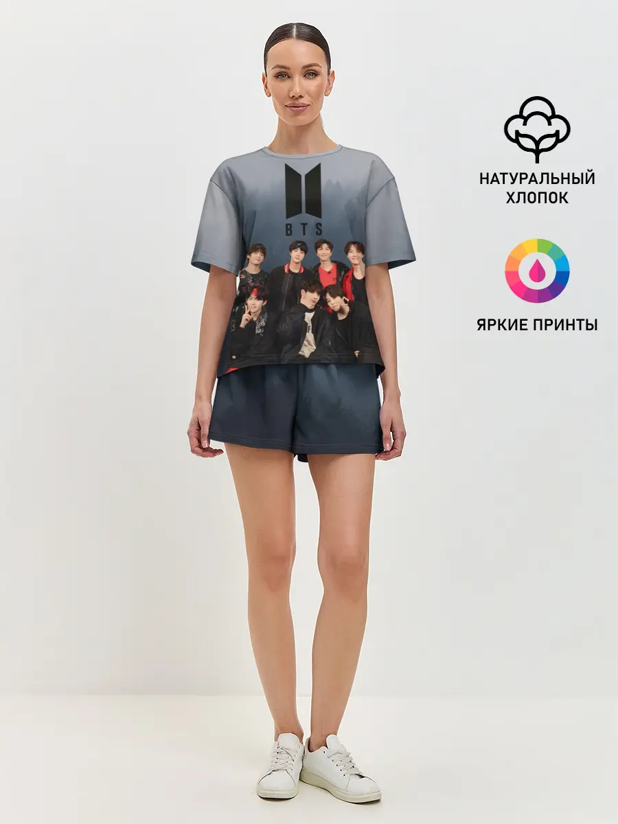 Женская пижама с шортами / BTS Forest