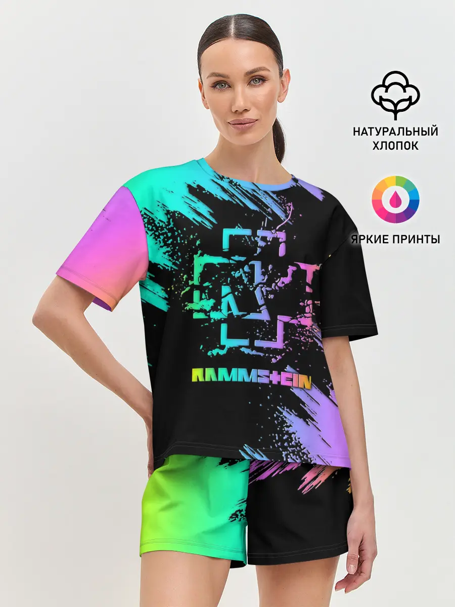 Женская пижама с шортами / RAMMSTEIN