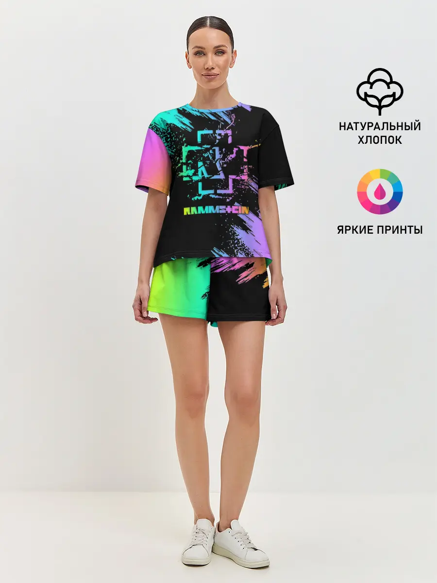 Женская пижама с шортами / RAMMSTEIN
