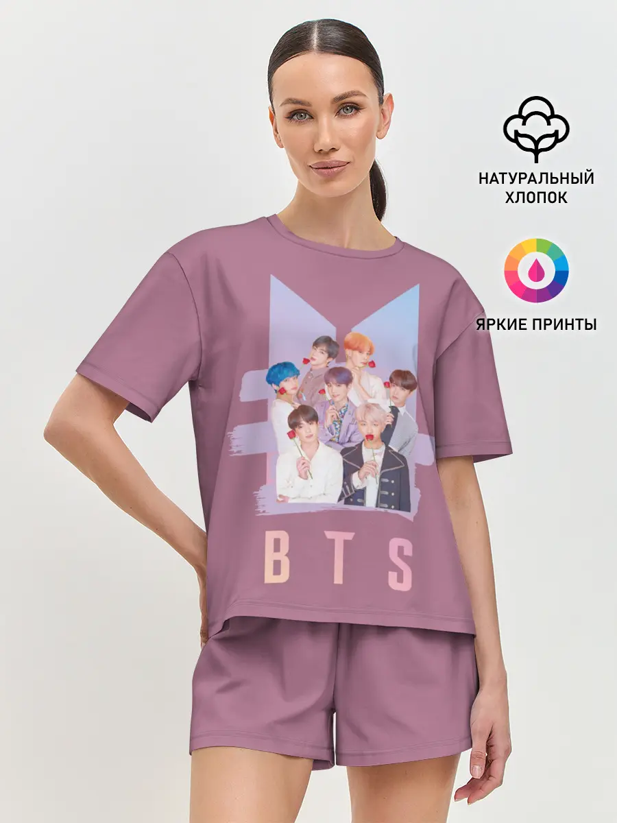 Женская пижама с шортами / BTS