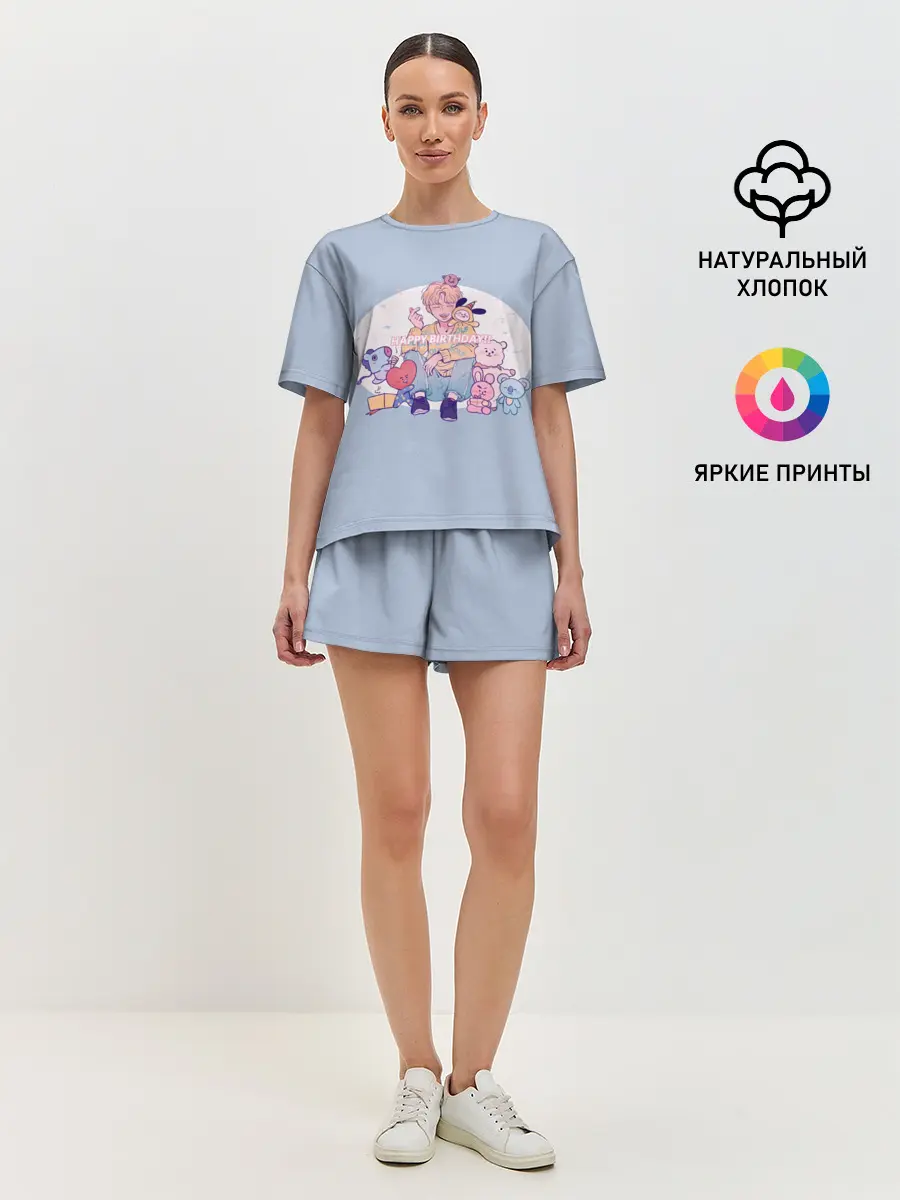 Женская пижама с шортами / BTS Happy Birthday