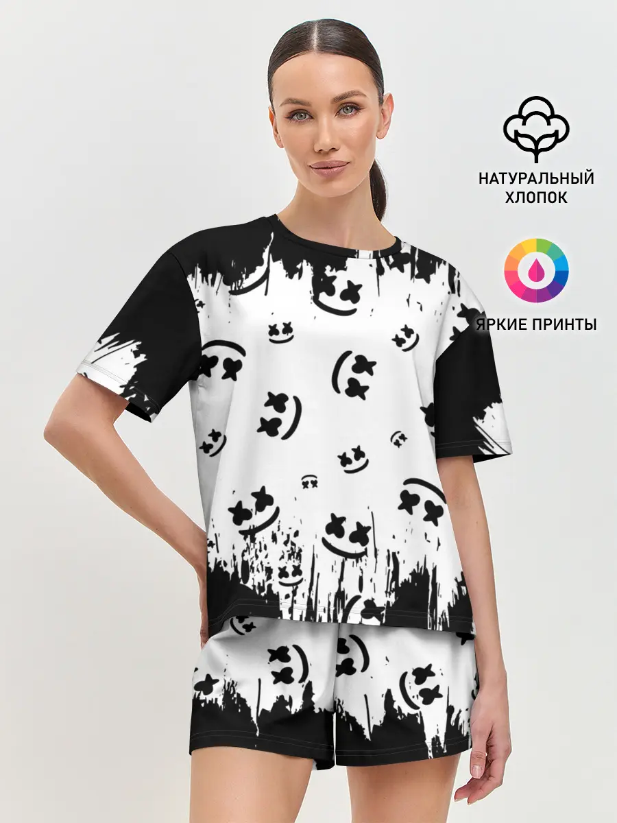 Женская пижама с шортами / MARSHMELLO / МАРШМЕЛЛОУ