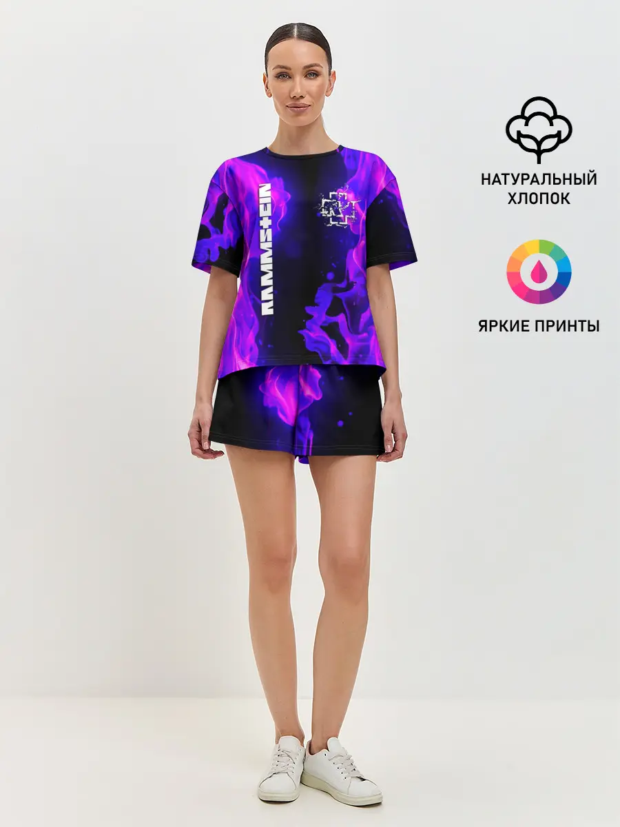 Женская пижама с шортами / RAMMSTEIN