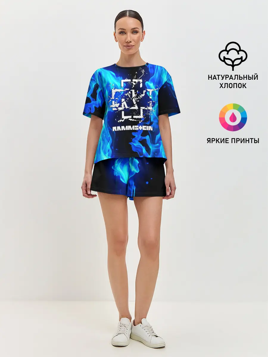 Женская пижама с шортами / RAMMSTEIN