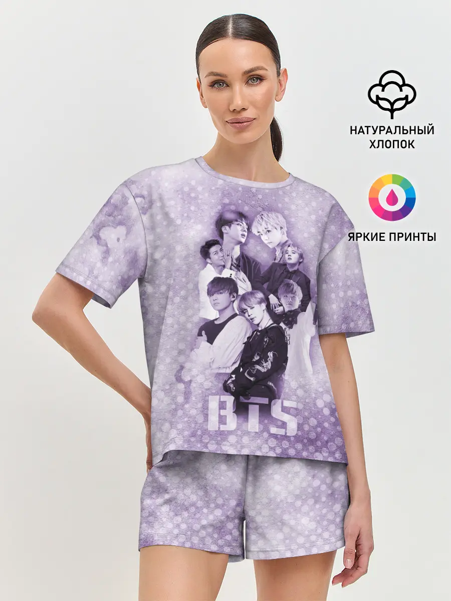 Женская пижама с шортами / BTS