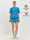 Женская пижама с шортами / Наполи Блю
