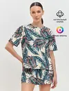 Женская пижама с шортами / Тихие тропики
