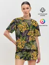 Женская пижама с шортами / Тропический лес