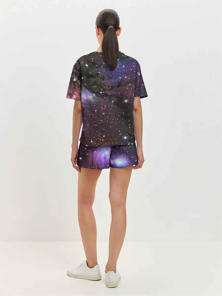 Женская пижама с шортами / Галактика