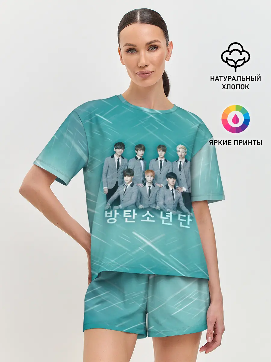 Женская пижама с шортами / BTS