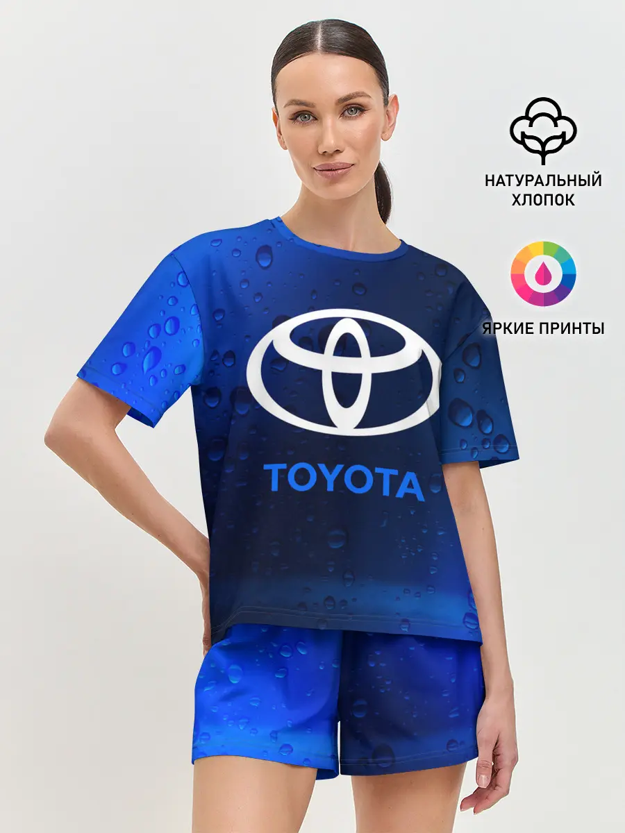Женская пижама с шортами / TOYOTA / ТОЙОТА