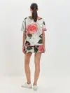 Женская пижама с шортами / Нежные розы