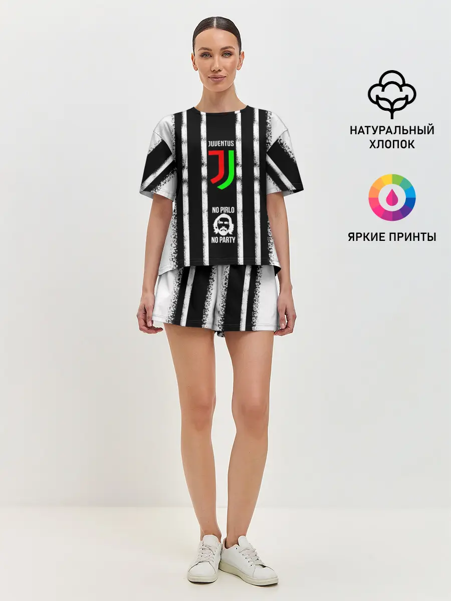 Женская пижама с шортами / ювентус