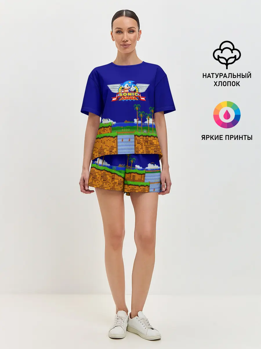 Женская пижама с шортами / Sonic.