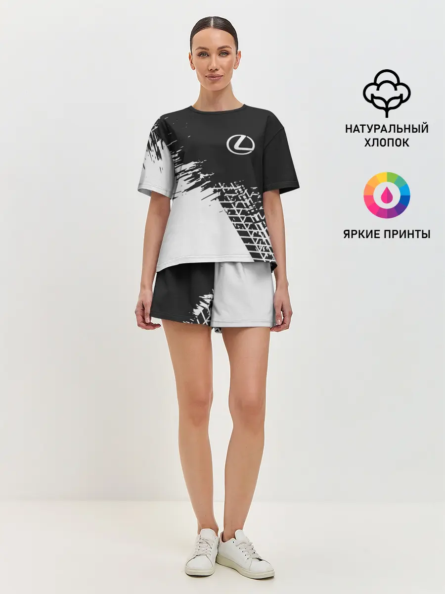 Женская пижама с шортами / LEXUS / ЛЕКСУС