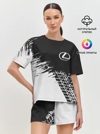 Женская пижама с шортами / LEXUS / ЛЕКСУС