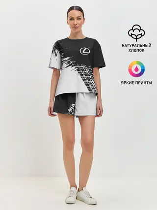 Женская пижама с шортами / LEXUS / ЛЕКСУС