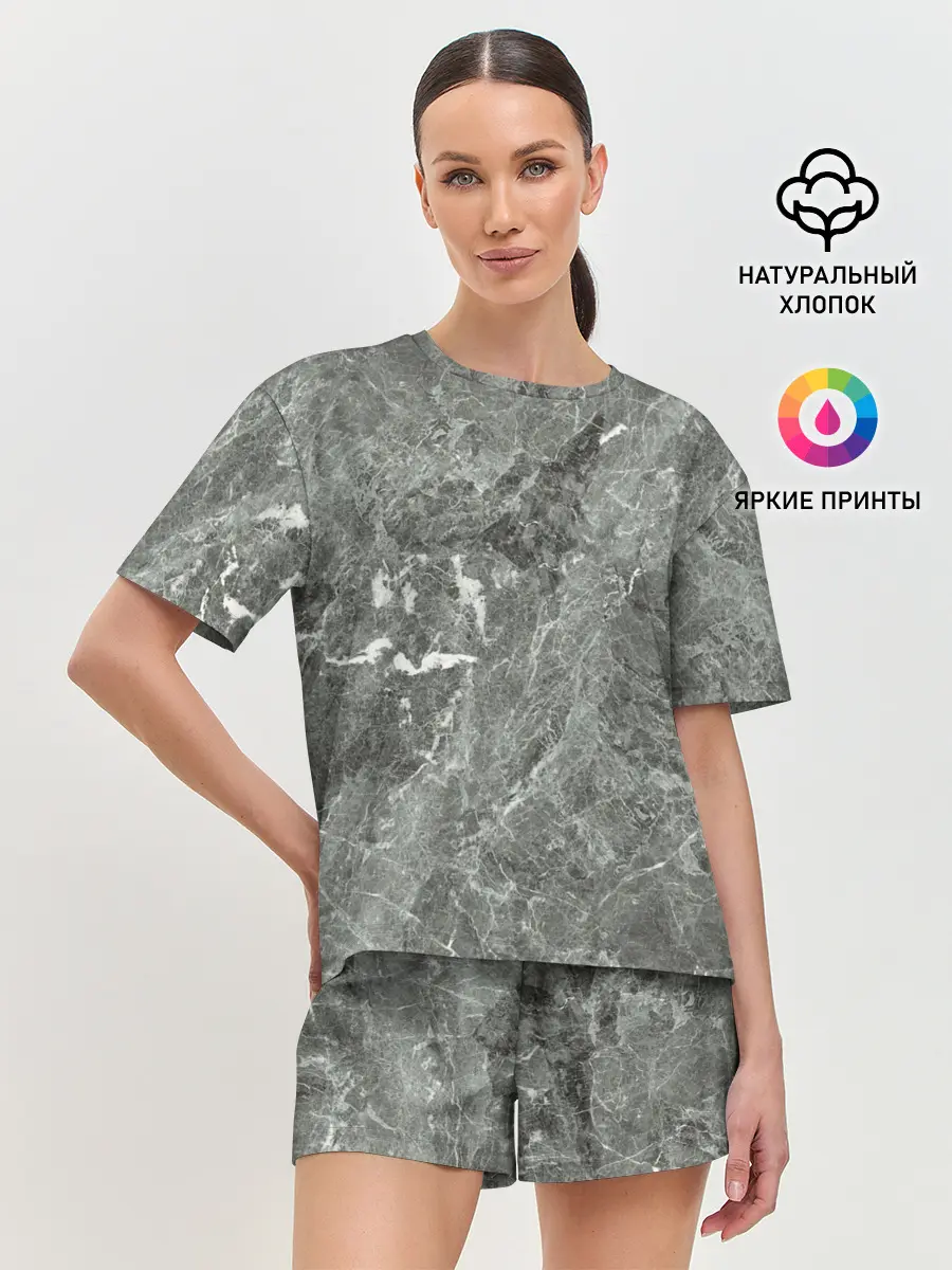 Женская пижама с шортами / Grey