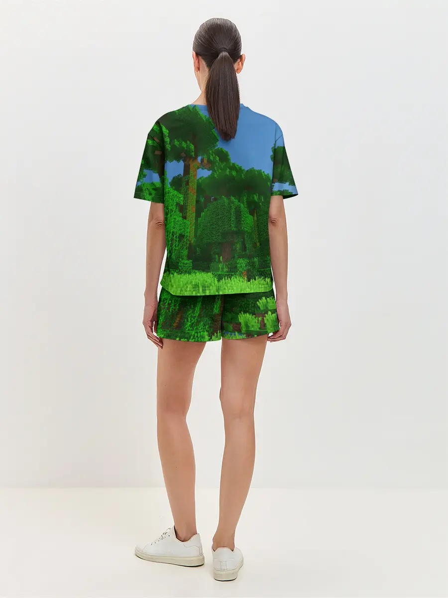 Женская пижама с шортами / minecraft