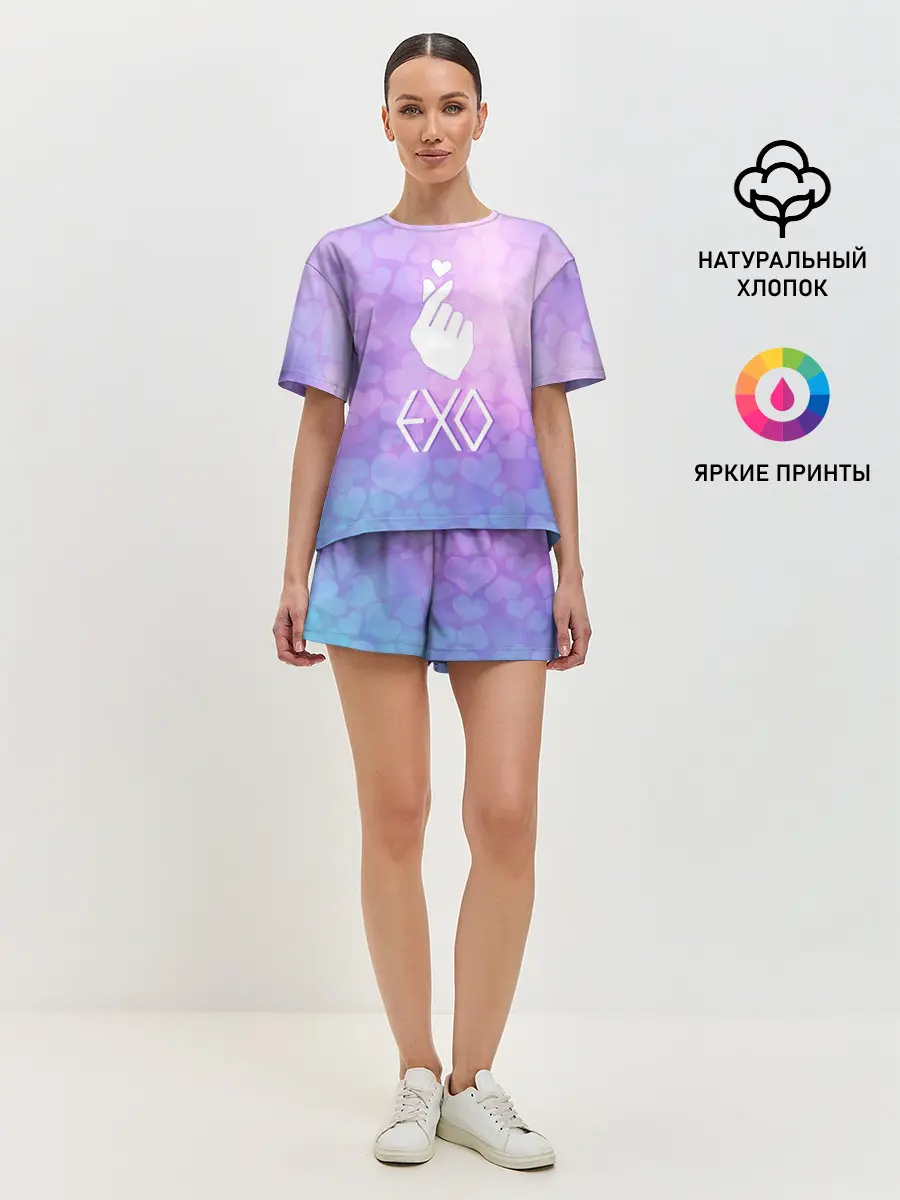 Женская пижама с шортами / EXO