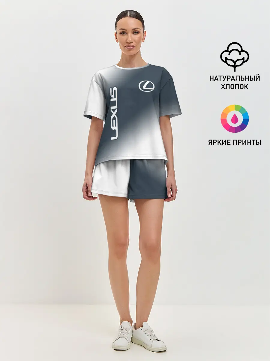 Женская пижама с шортами / LEXUS / ЛЕКСУС