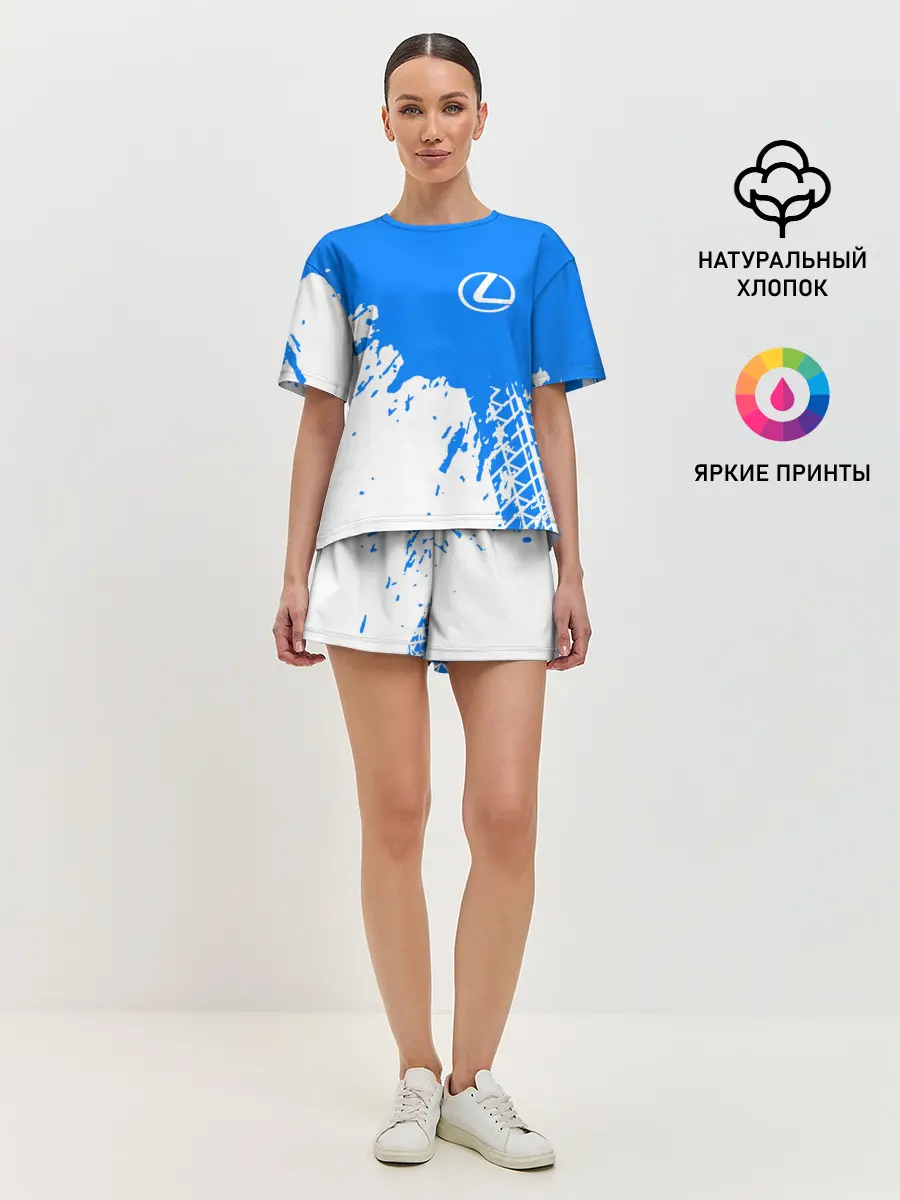 Женская пижама с шортами / LEXUS / ЛЕКСУС