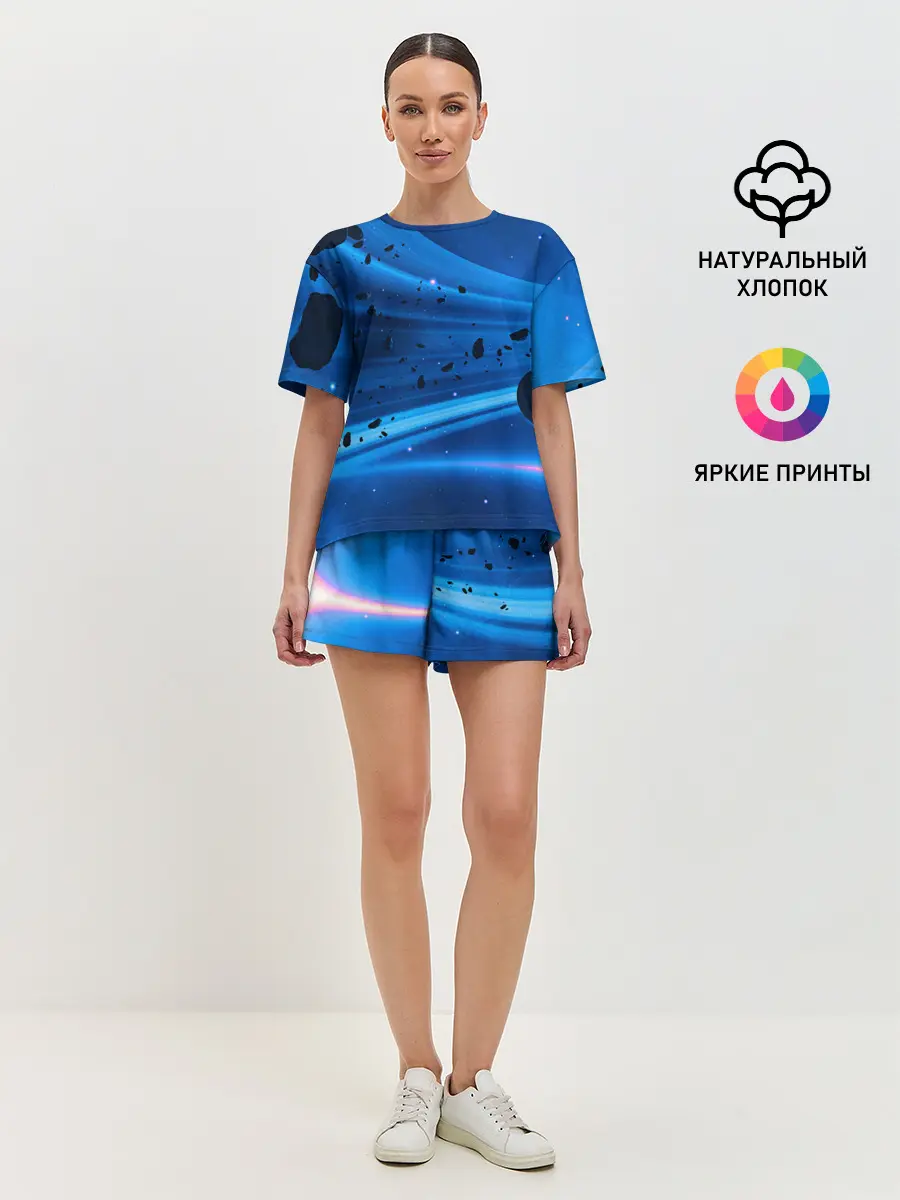 Женская пижама с шортами / Space