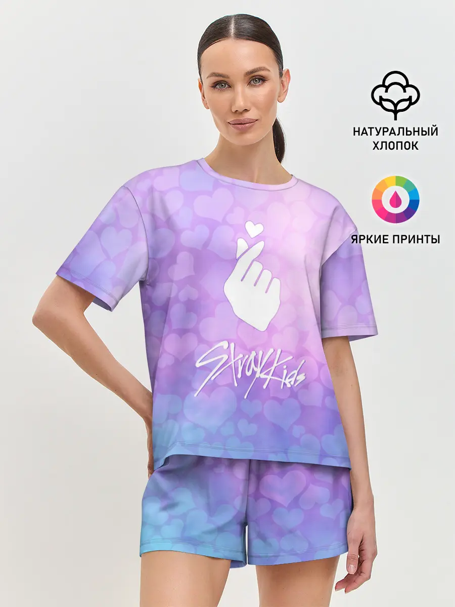 Женская пижама с шортами / Stray Kids