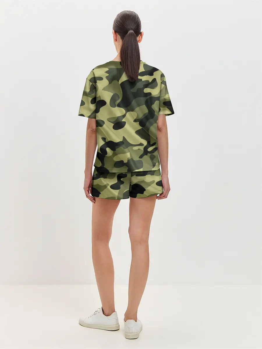 Женская пижама с шортами / Милитари