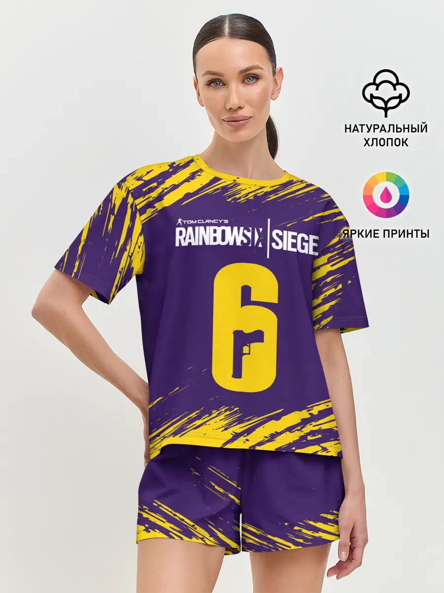 Женская пижама с шортами / RAINBOW SIX SIEGE / РАДУГА 6