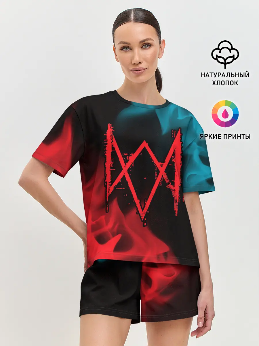 Женская пижама с шортами / WATCH DOGS LEGION / ВОТЧ ДОГС