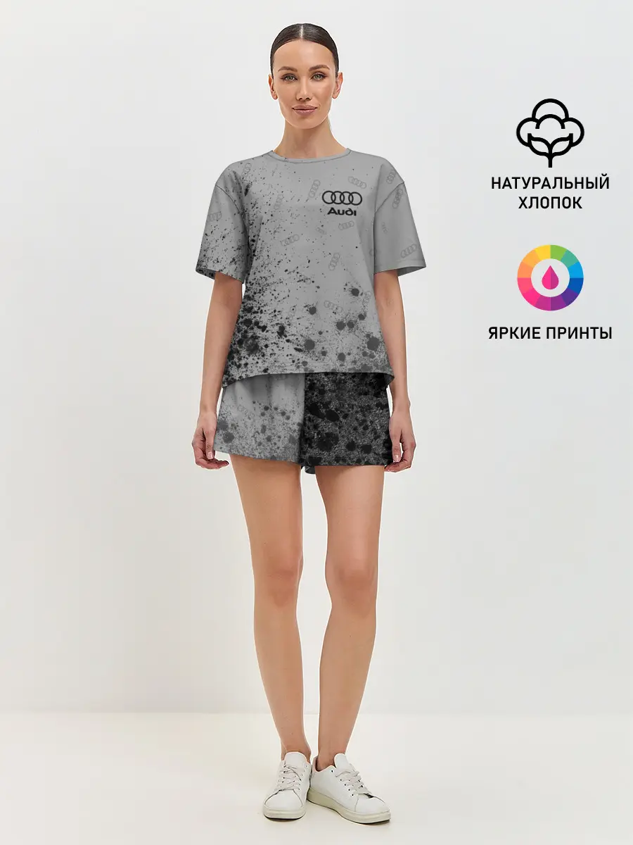 Женская пижама с шортами / AUDI / АУДИ